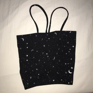 STARRY BLACK TUBE TOP